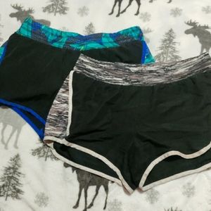 Blue Track Shorts with liner inside